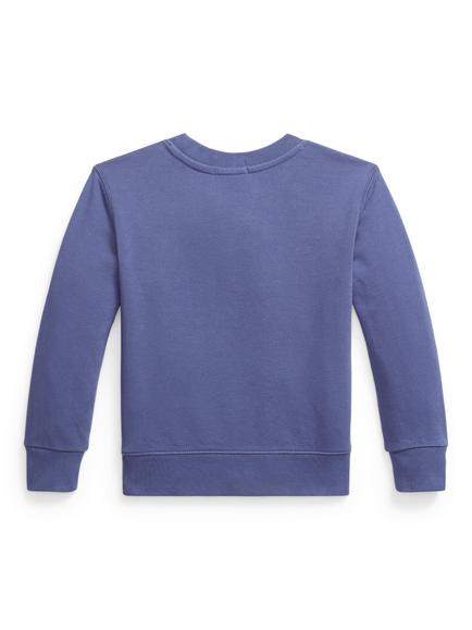 Ralph Lauren Kids' Cotton Blend Logo Sweatshirt, Classic Blue - view 2, Classic Blue