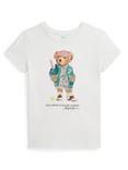 Polo Ralph Lauren Kids' Cotton Tennis Polo Bear T-Shirt, Nevis