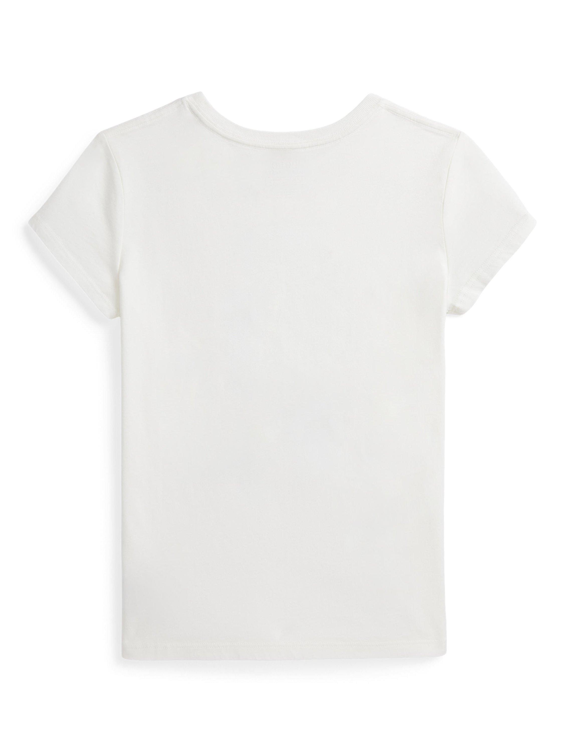 Product image 2 of 2, which shows Polo Ralph Lauren Kids' Cotton Tennis Polo Bear T-Shirt, Nevis, 2 years