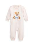 Ralph Lauren Baby Polo Bear Romper, Delicate Pink