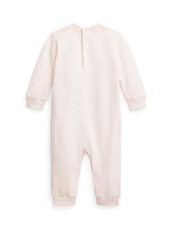 Ralph Lauren Baby Polo Bear Romper, Delicate Pink - view 2, Delicate Pink