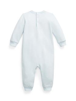 Ralph Lauren Baby Polo Bear Romper, Breryl Blue - view 2, Breryl Blue