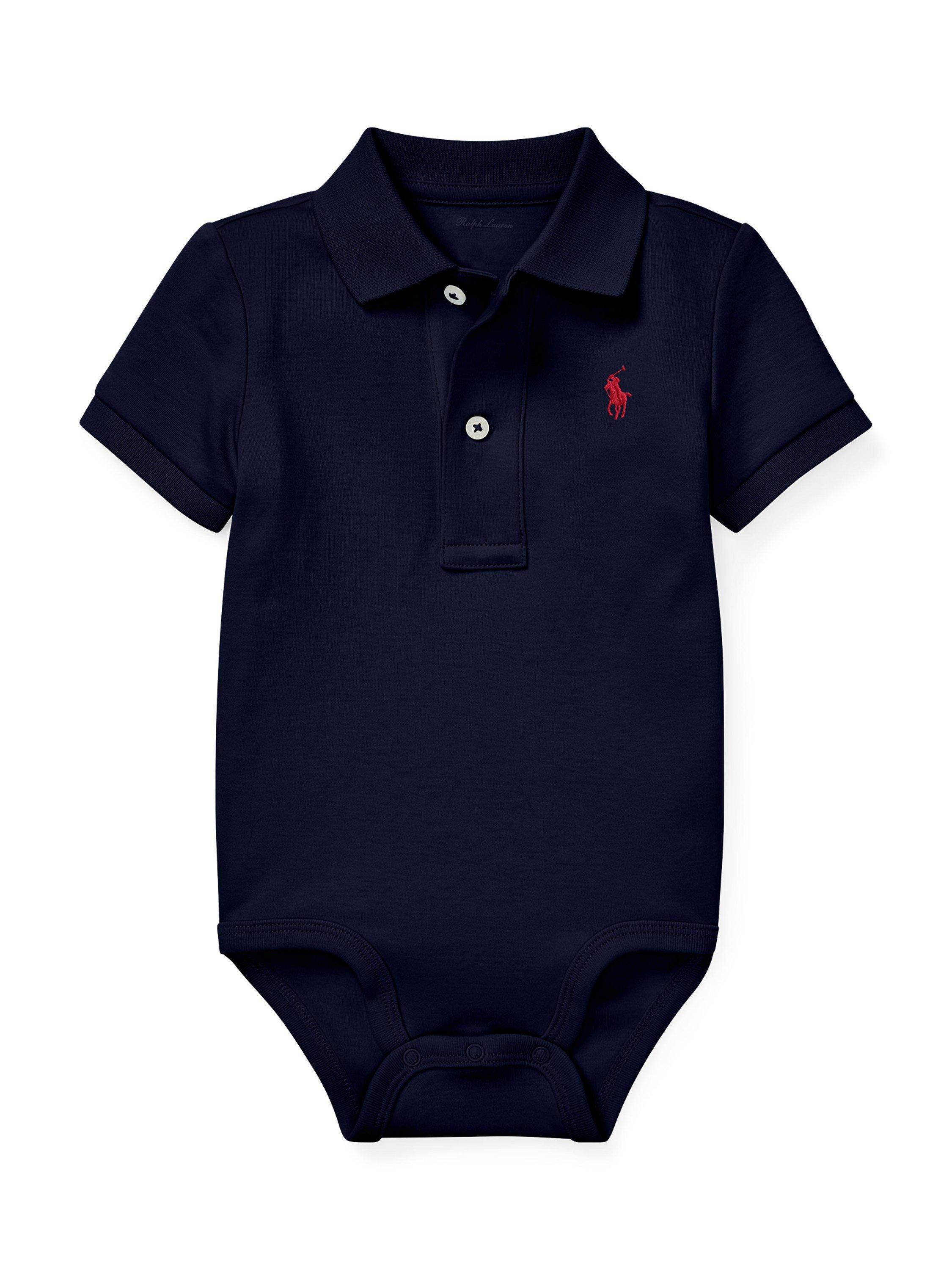 Product image 1 of 2, which shows Ralph Lauren Baby Polo Bodysuit, Refined Navy, 3 months