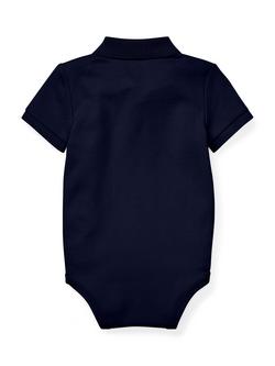 Ralph Lauren Baby Polo Bodysuit, Refined Navy - view 2, Refined Navy