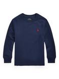 Polo Ralph Lauren Kids' Cotton Long Sleeved T-Shirt, Cruise Navy