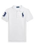 Ralph Lauren Polo Ralph Lauren Kids' Slim Fit Polo Shirt, White