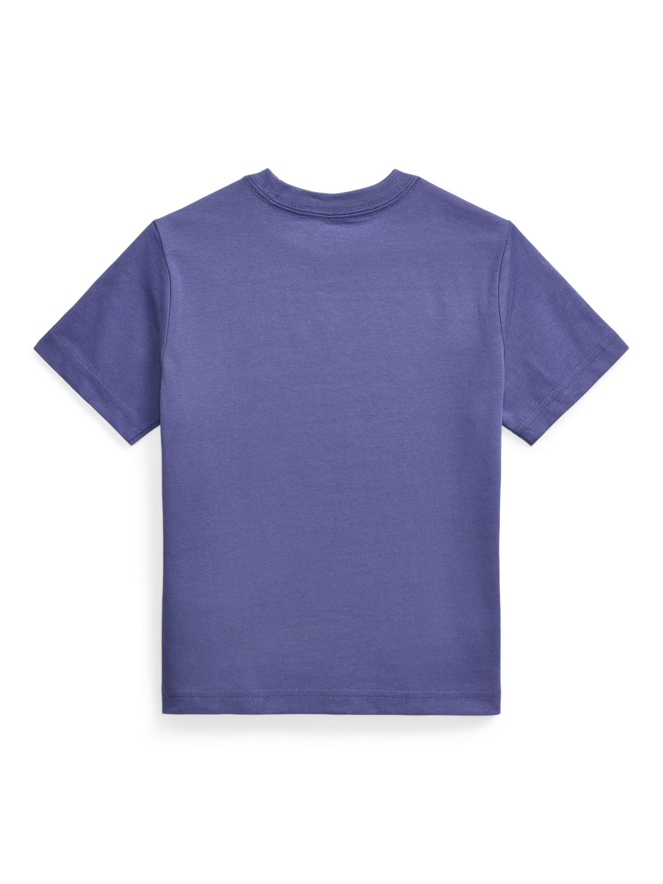 Product image 2 of 2, which shows Ralph Lauren Polo Ralph Lauren Kids' Short Sleeve Crew Neck T-Shirt, Classic Blue, 2 years