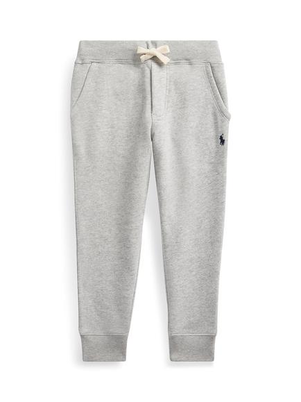 Polo Ralph Lauren Kids' Cotton Blend Drawstring Jogging Bottoms, Dark Sport Heather, Dark Sport Heather