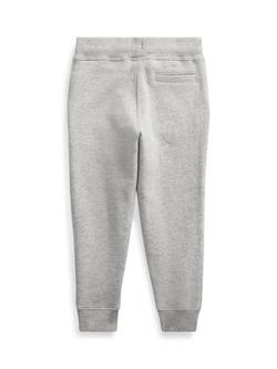 Polo Ralph Lauren Kids' Cotton Blend Drawstring Jogging Bottoms, Dark Sport Heather - view 2, Dark Sport Heather
