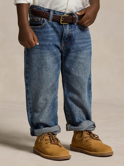 Ralph Lauren Kids' Lynwood Relaxed Denim Jeans, Pierson Indigo, Pierson Indigo