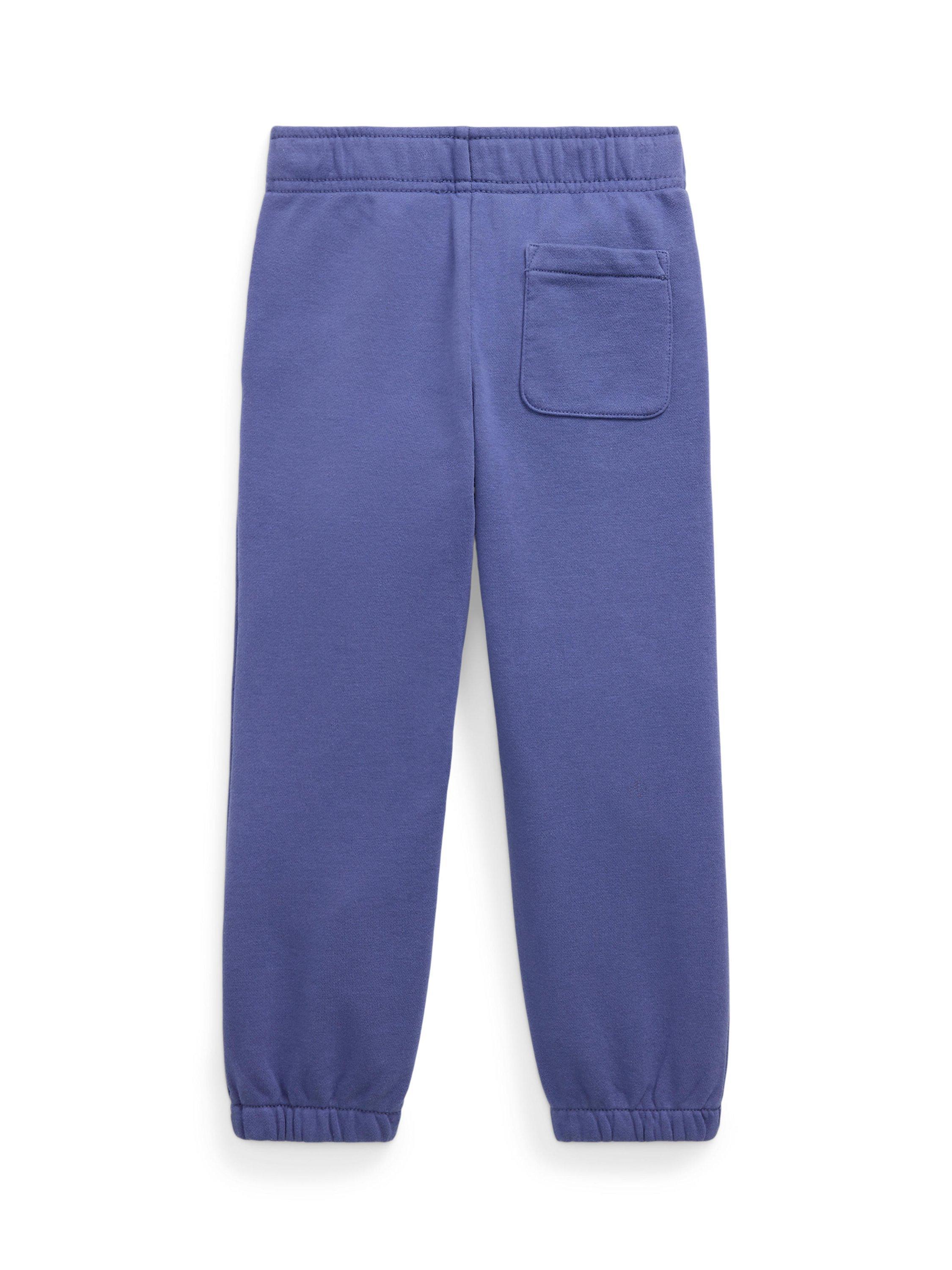 Product image 2 of 2, which shows Ralph Lauren Kids' Athlete Cotton Drawstring Joggers, Classic Blue, 2 years