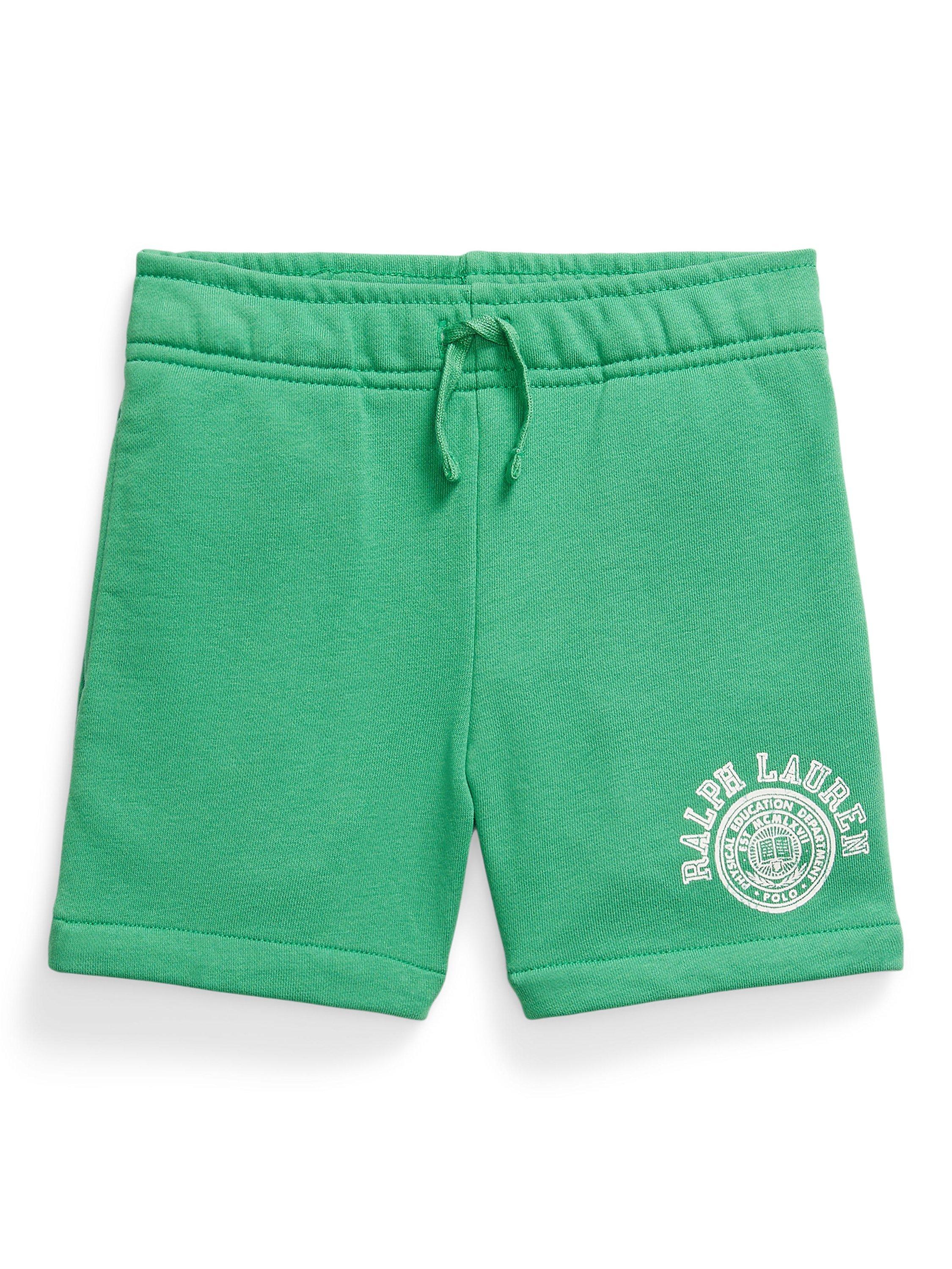 Product image 1 of 2, which shows Ralph Lauren Kids' Athletic Shorts, Raft Green, 2 years