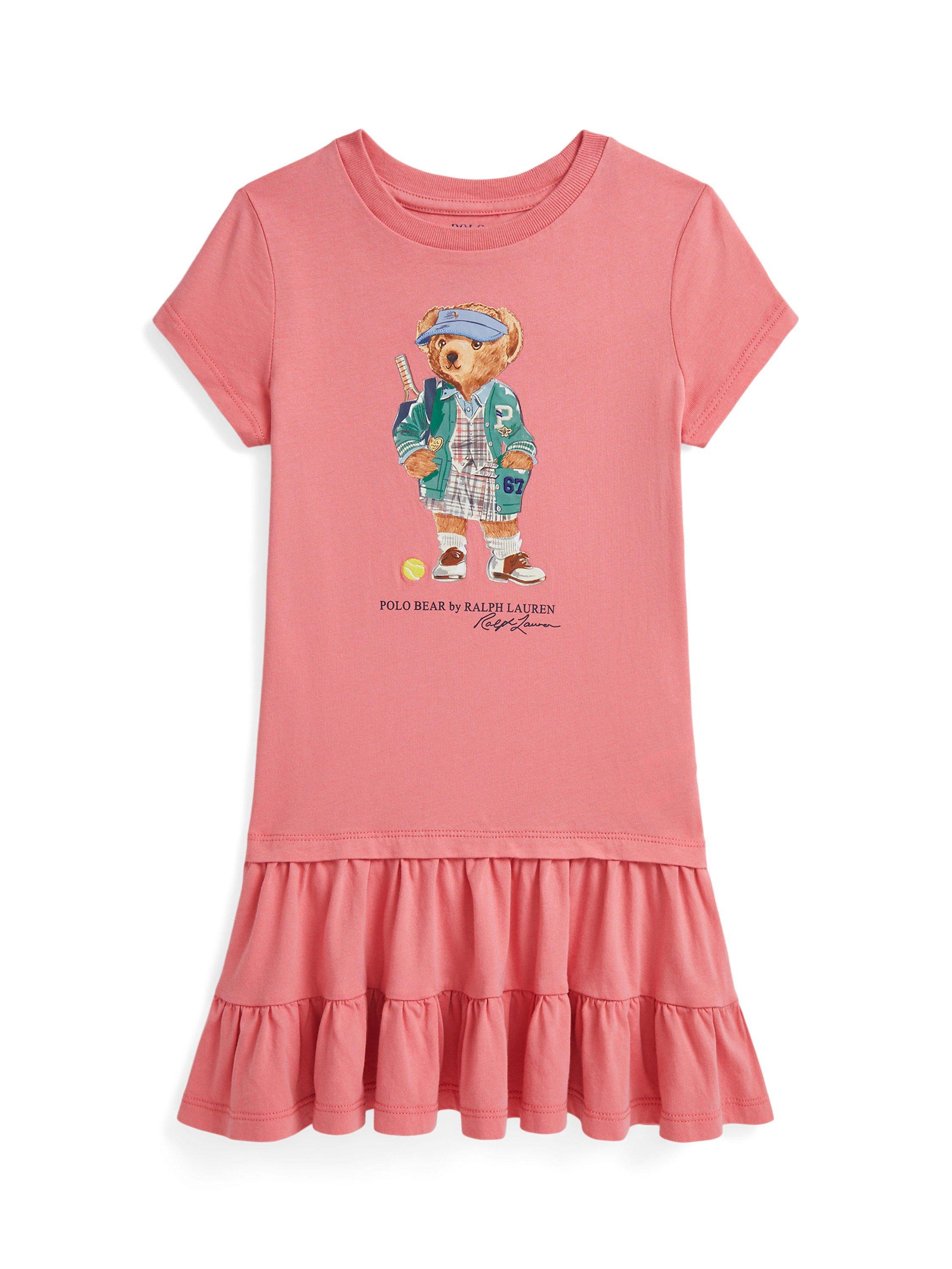 Product image 1 of 2, which shows Ralph Lauren Kids' Day Dress, Faded Peony, 2 years