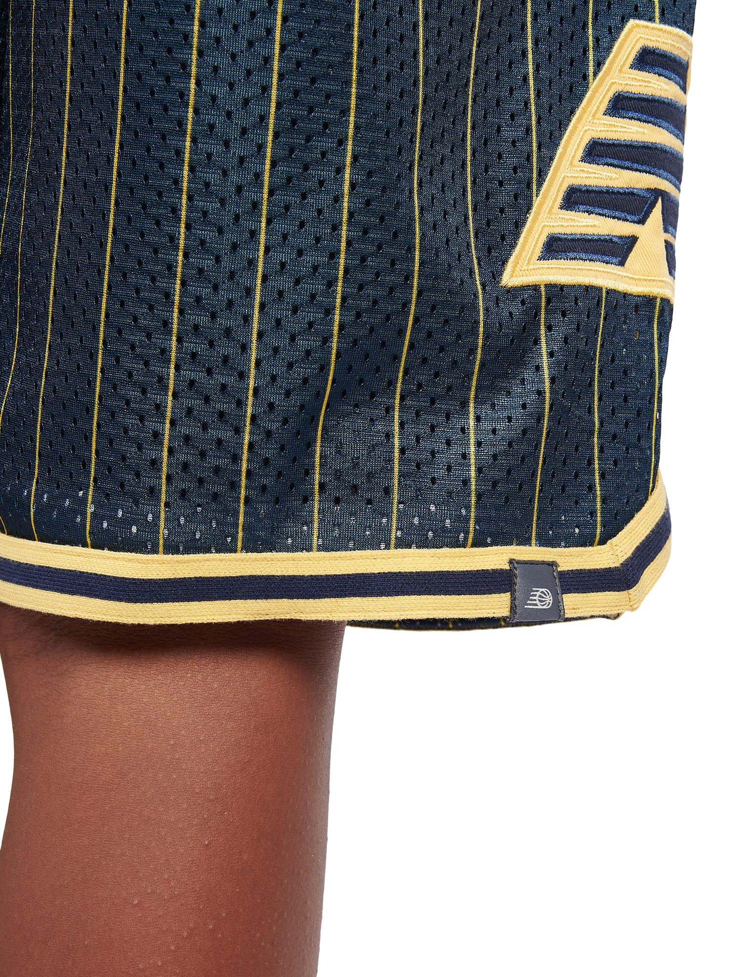 Product image 6 of 10, which shows New Balance Kids' Hoops Shorts, Navy, 7-8 years