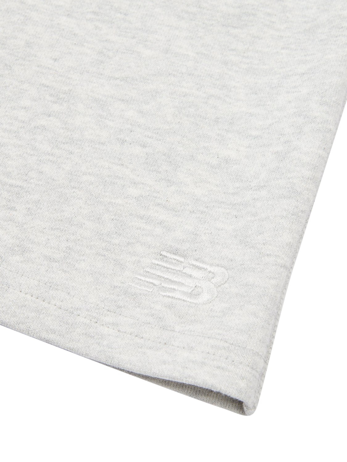 Product image 3 of 3, which shows New Balance Kids' French Terry Small Logo Shorts, Ash Heather, 7-8 years