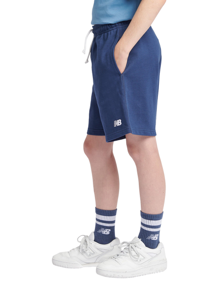 New Balance Kids' Logo Shorts, Navy - view 2, Navy