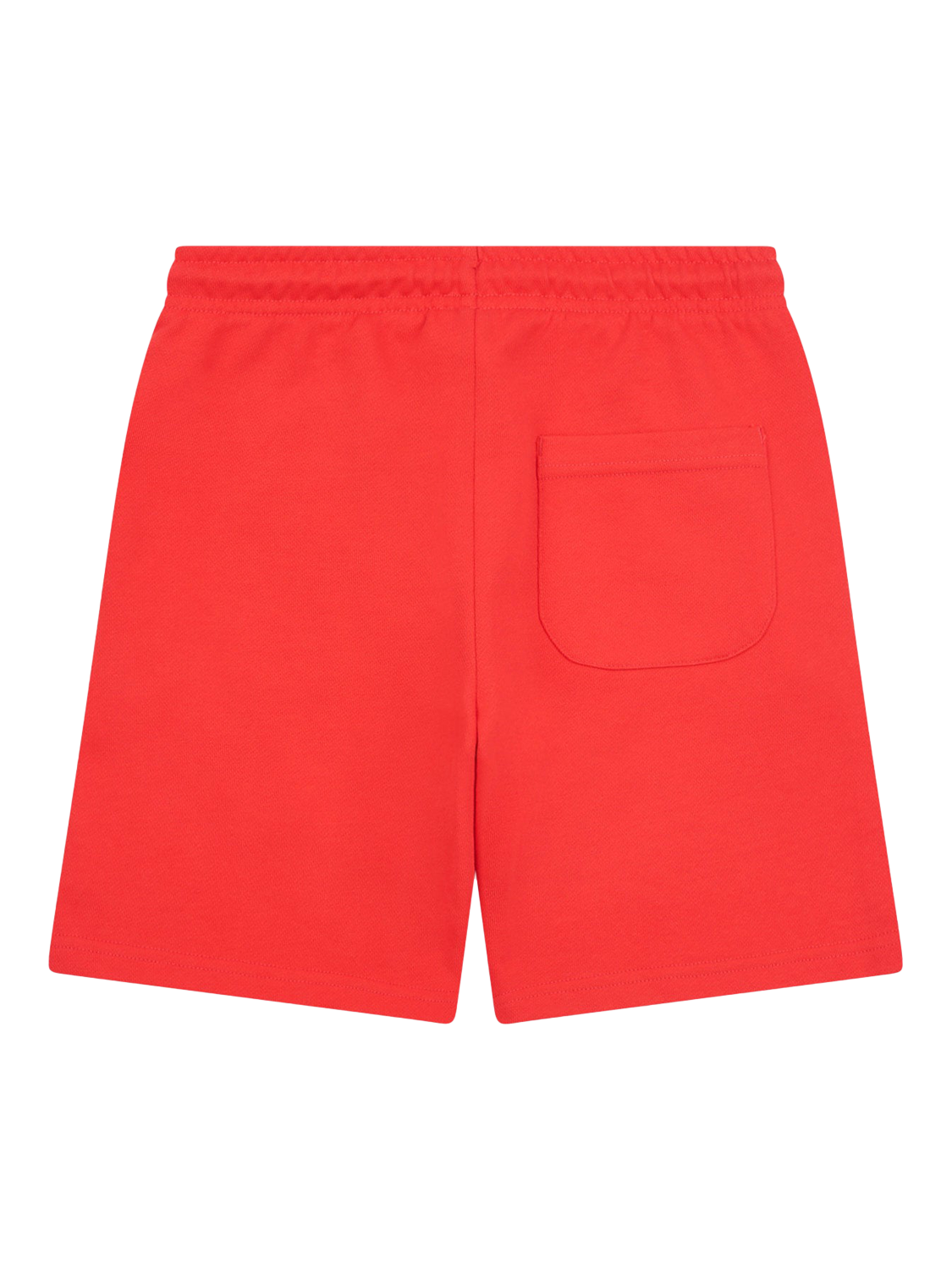 Product image 2 of 3, which shows New Balance Kids' Cotton Stacked Logo Shorts, True Red, 7-8 years