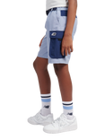 New Balance Kids' Premium Zip Pocket Shorts, Dusk Shower