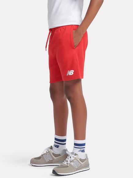 New Balance Kids' Cotton Drawstring Shorts - view 2, True Red
