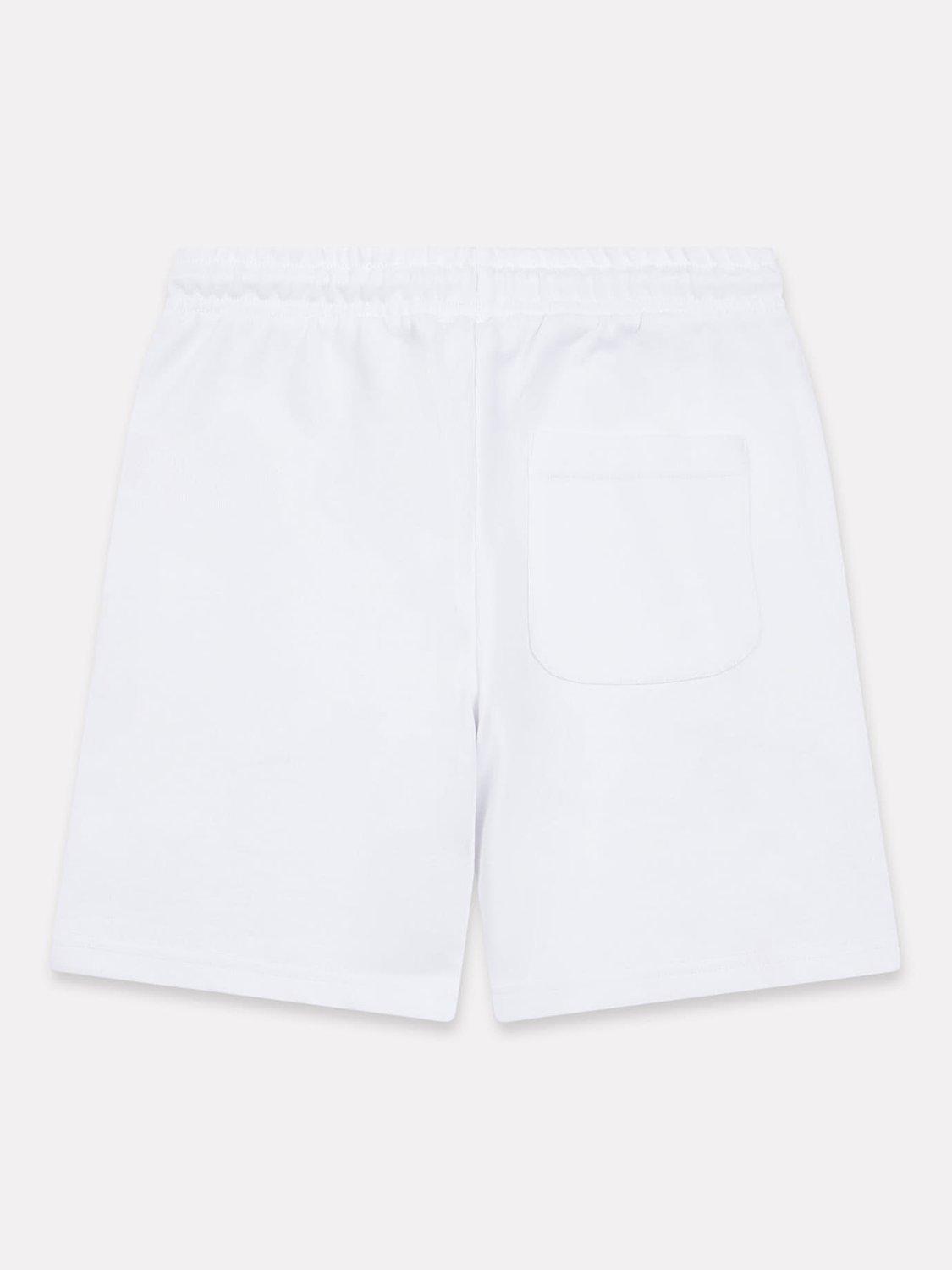 Product image 2 of 3, which shows New Balance Kids' Cotton Drawstring Shorts, Bright White, 12 months