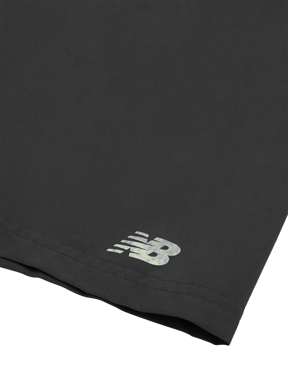 Product image 8 of 8, which shows New Balance Kids' Woven Logo Shorts, Caviar, 7-8 years