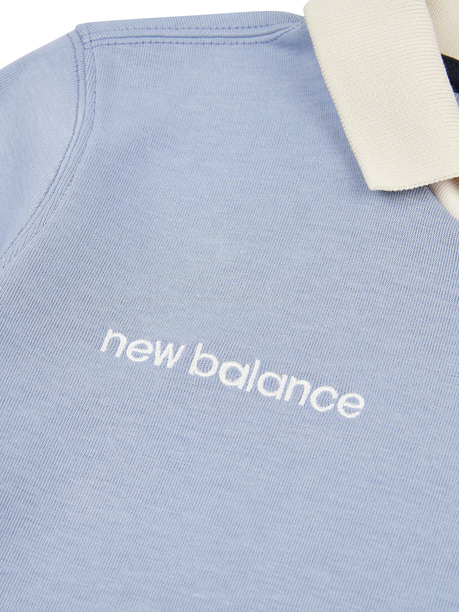 Product image 9 of 9, which shows New Balance Kids' Badge Logo Polo Shirt, Dusk Shower, 7-8 years