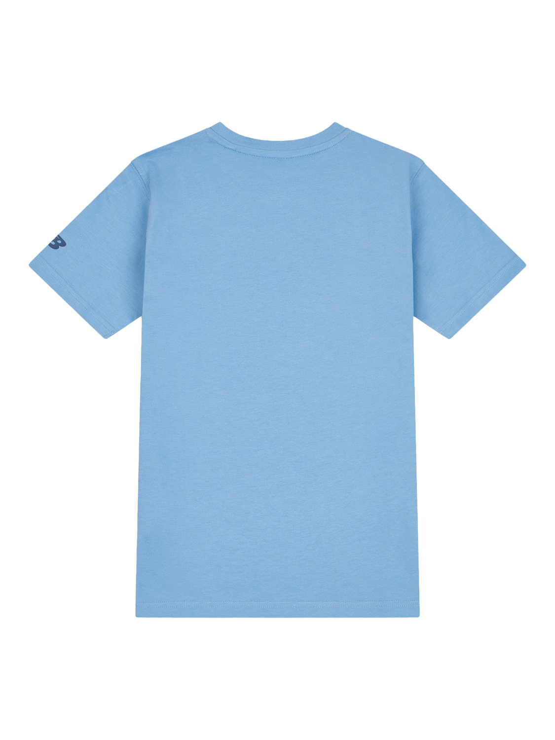 Product image 2 of 4, which shows New Balance Kids' Cotton Fitness Centre Graphic T-Shirt, Blue Laguna, 7-8 years