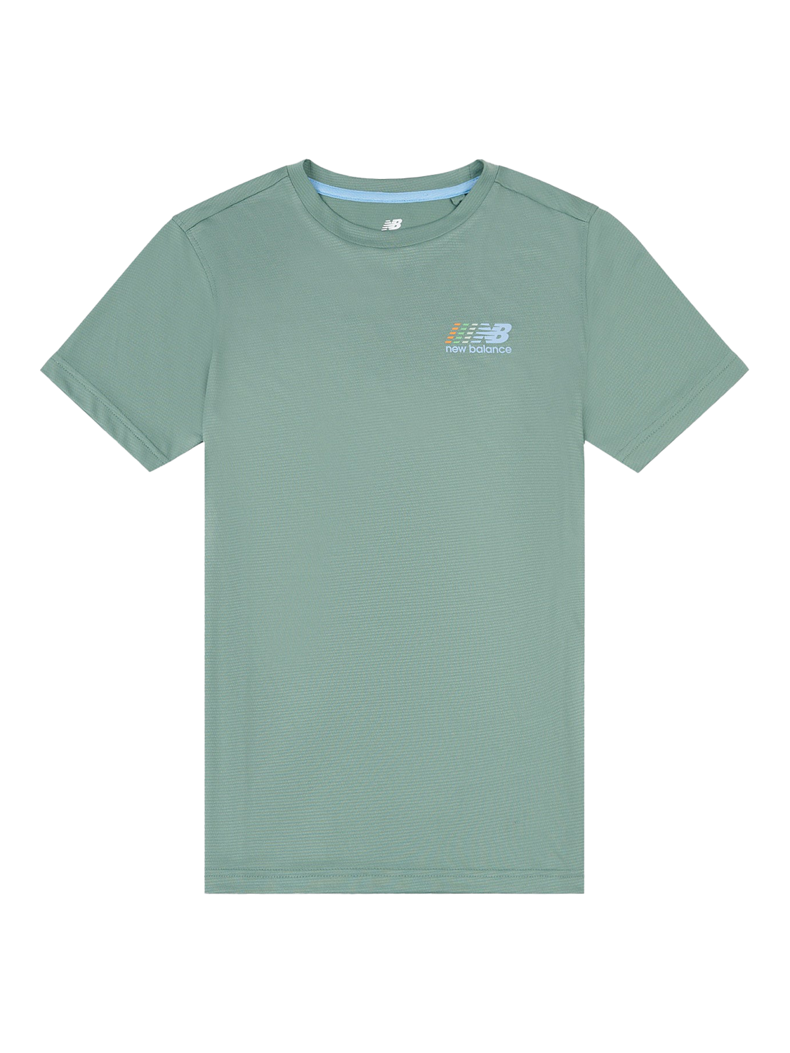 Product image 1 of 4, which shows New Balance Kids' Crew Neck T-Shirt, Dark Juniper, 7-8 years