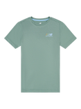 New Balance Kids' Crew Neck T-Shirt, Dark Juniper