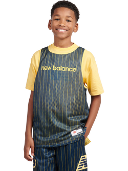 New Balance Kids' Hoops Reversible Sleeveless Tank, Clementine, Clementine