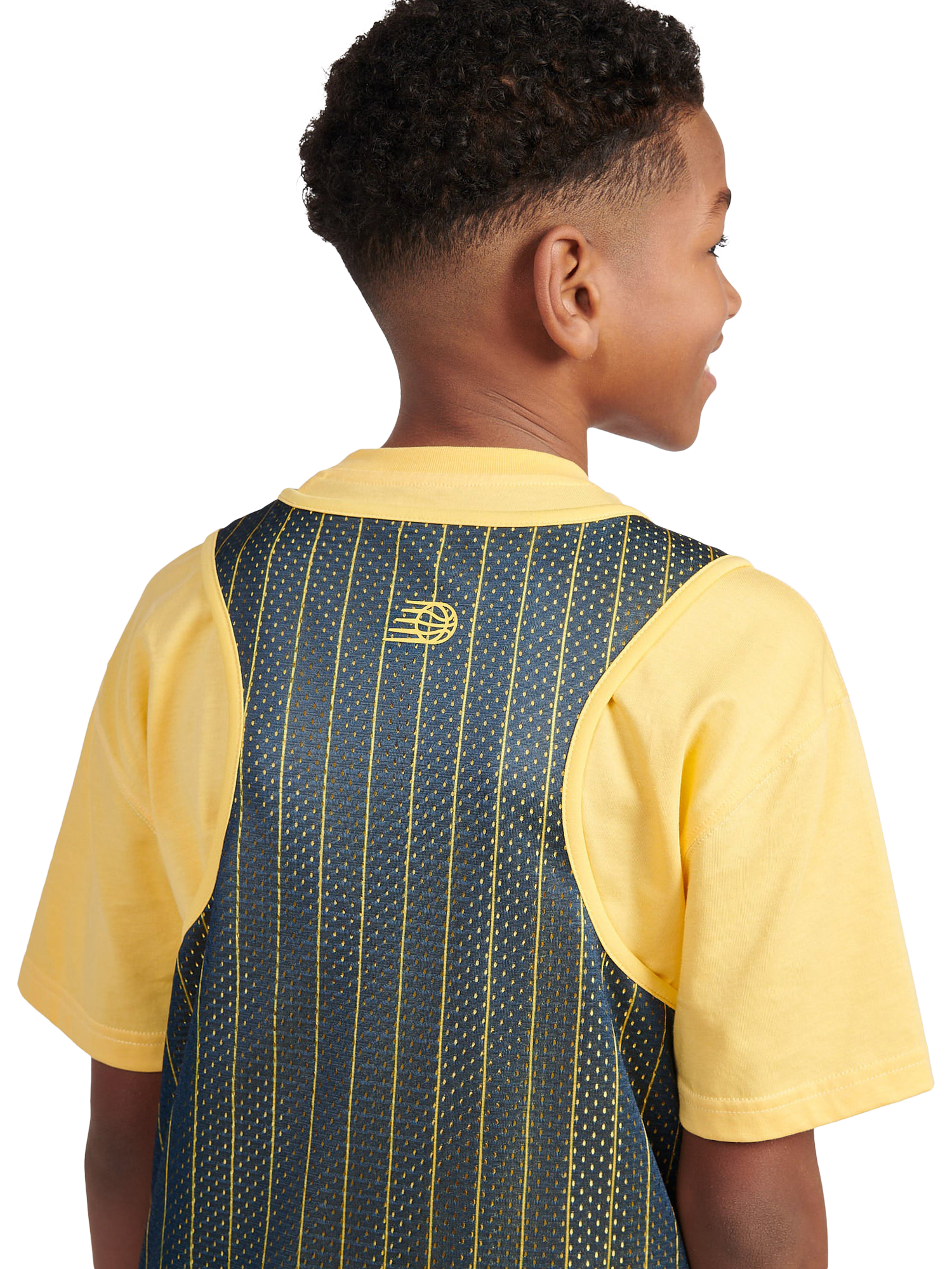 Product image 2 of 11, which shows New Balance Kids' Hoops Reversible Sleeveless Tank, Clementine, 7-8 years