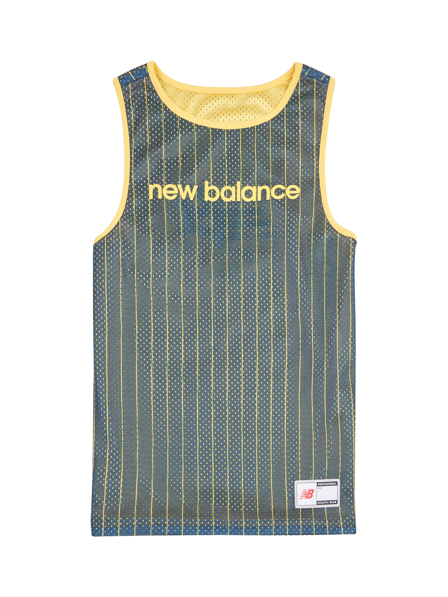 Product image 8 of 11, which shows New Balance Kids' Hoops Reversible Sleeveless Tank, Clementine, 7-8 years
