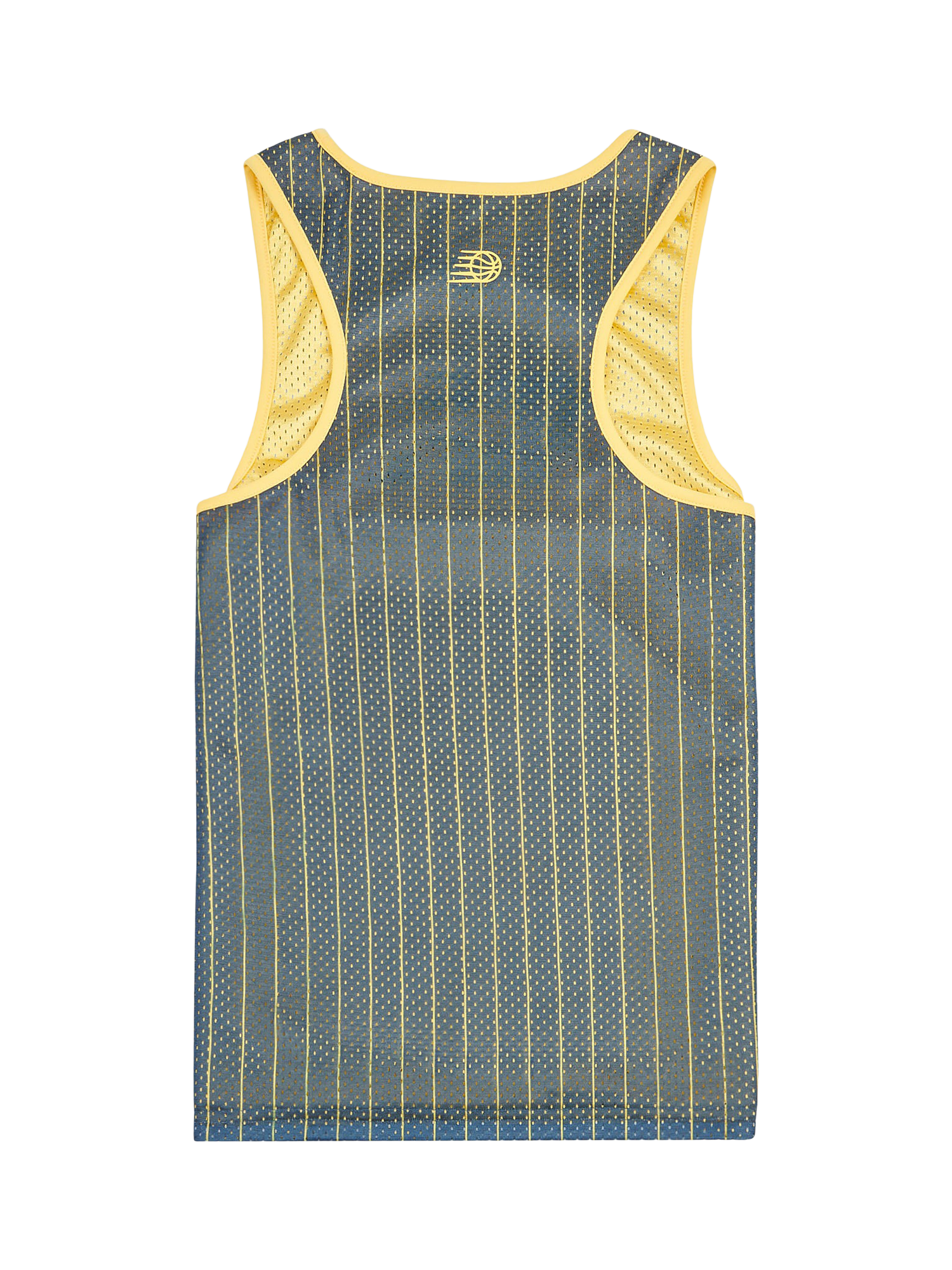 Product image 9 of 11, which shows New Balance Kids' Hoops Reversible Sleeveless Tank, Clementine, 7-8 years