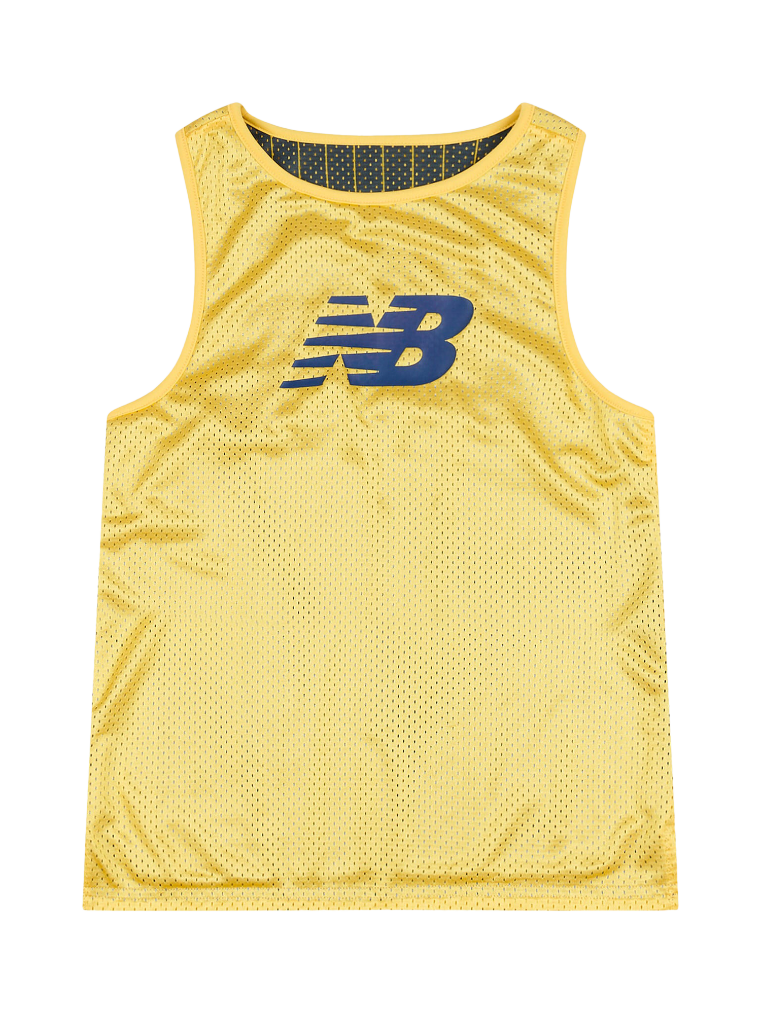 Product image 10 of 11, which shows New Balance Kids' Hoops Reversible Sleeveless Tank, Clementine, 7-8 years