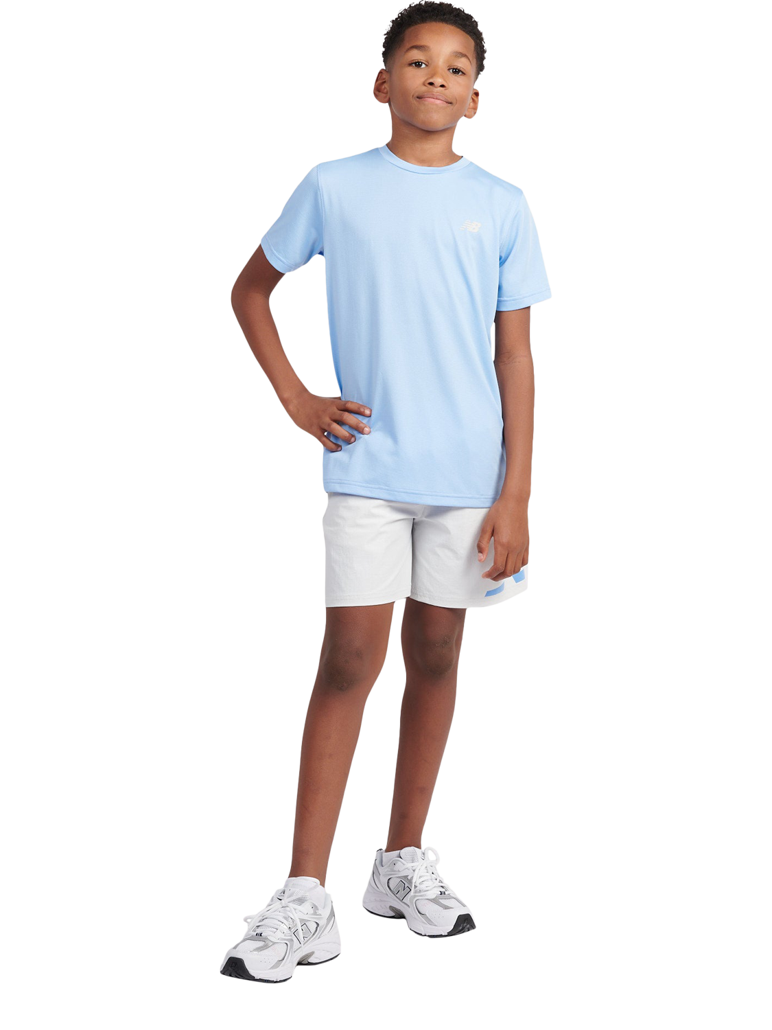Product image 5 of 8, which shows New Balance Kids' RC T-Shirt, Electric Sky, 7-8 years