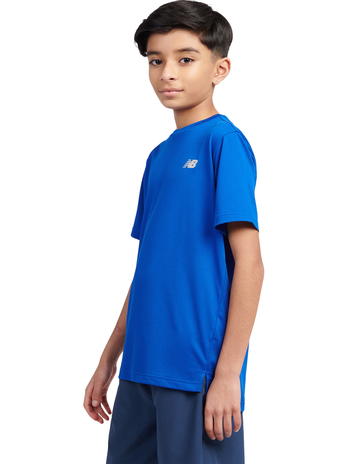 Product image 2 of 11, which shows New Balance Kids' Athletics T-Shirt, Team Royal, 7-8 years