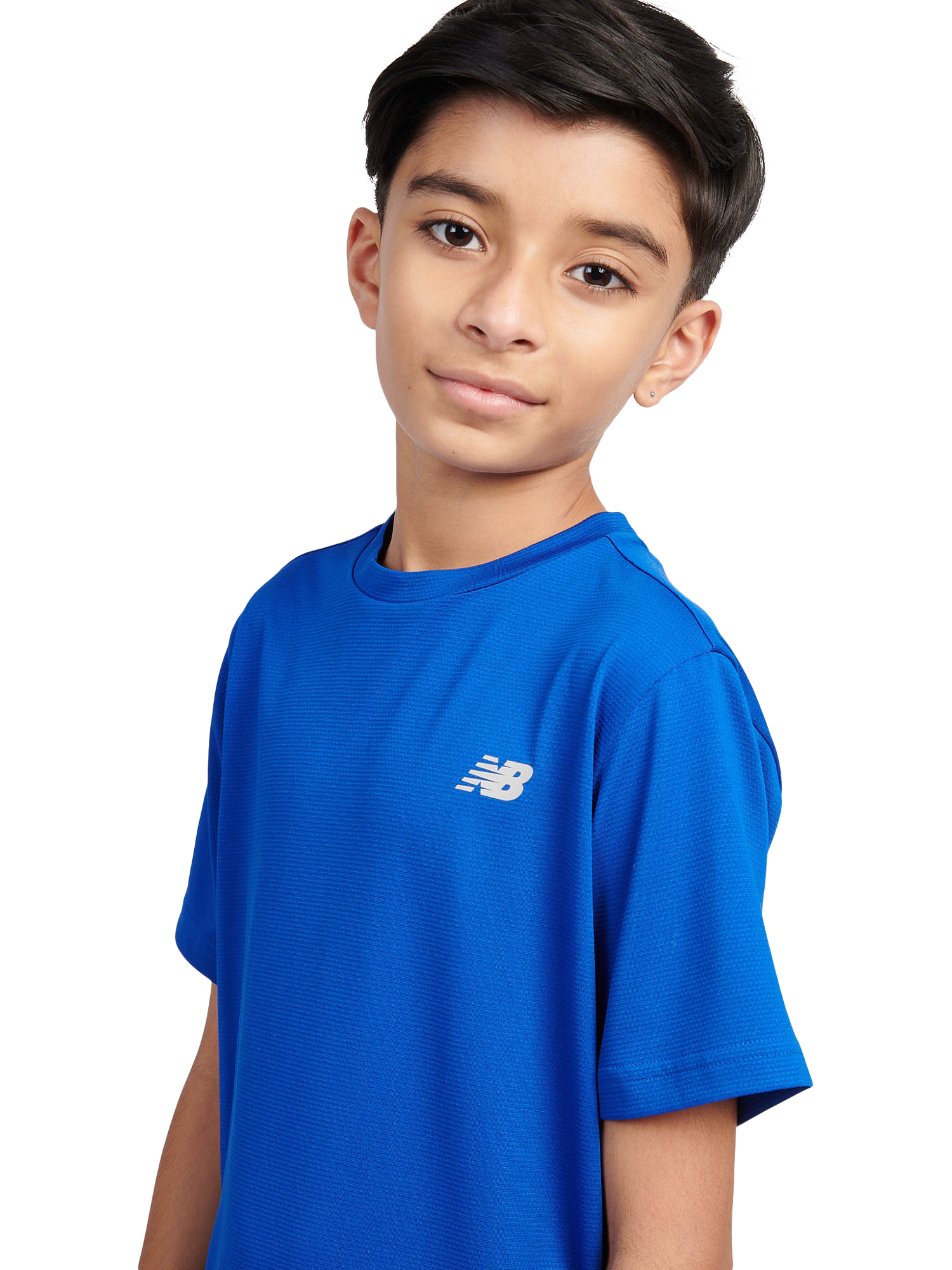 Product image 4 of 11, which shows New Balance Kids' Athletics T-Shirt, Team Royal, 7-8 years