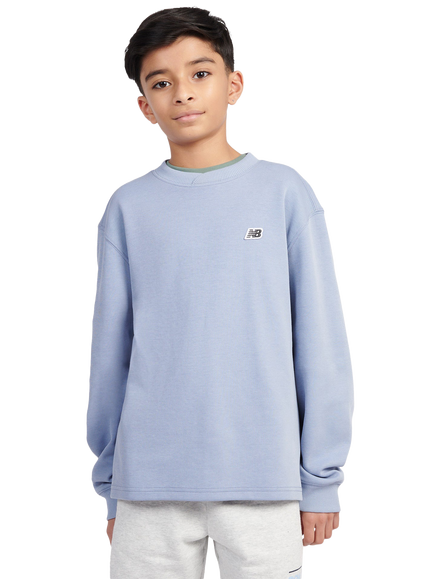 New Balance Kids' Premium Logo Long Sleeve T-Shirt, Dusk Shower, Dusk Shower