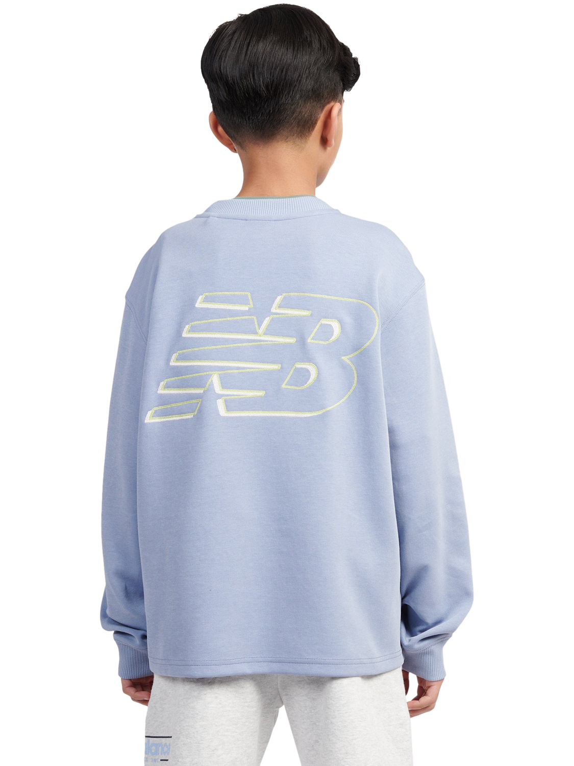 Product image 3 of 10, which shows New Balance Kids' Premium Logo Long Sleeve T-Shirt, Dusk Shower, 7-8 years