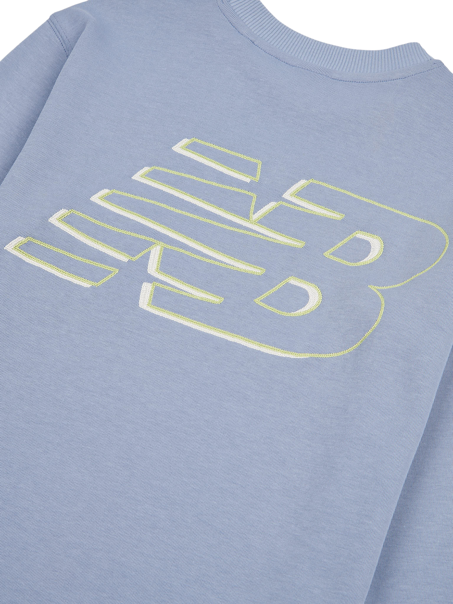 Product image 10 of 10, which shows New Balance Kids' Premium Logo Long Sleeve T-Shirt, Dusk Shower, 7-8 years