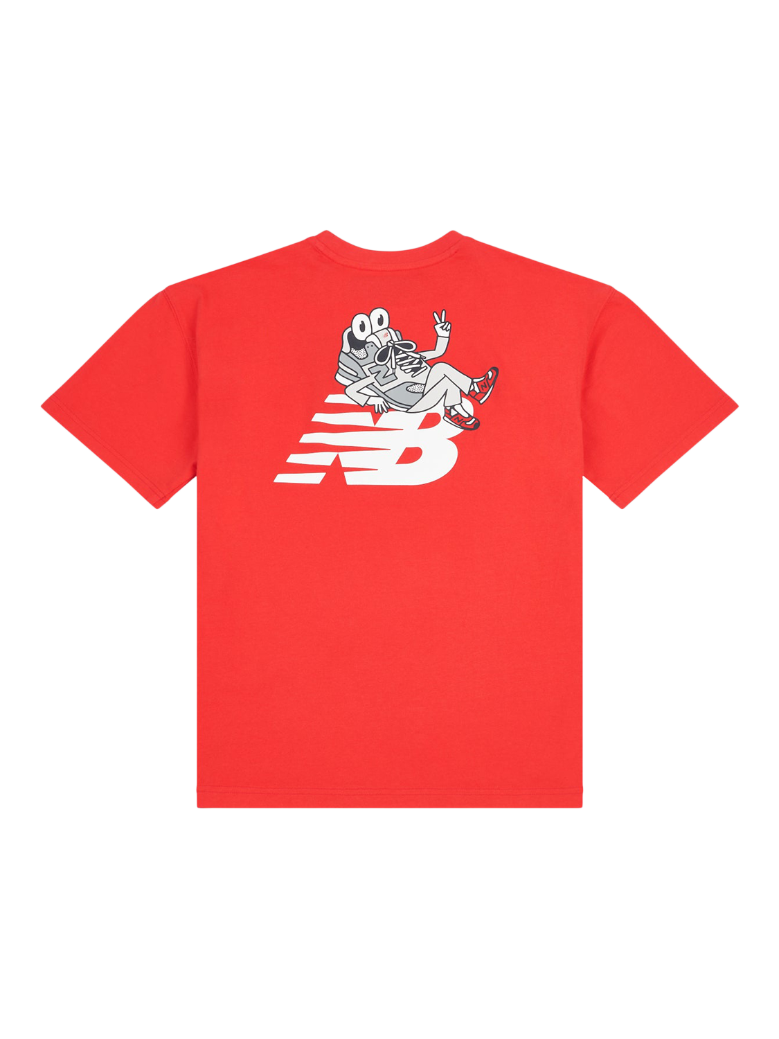 Product image 9 of 11, which shows New Balance Kids' Cotton Sneaker Guy Graphic T-Shirt , True Red, 7-8 years