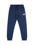 New Balance Kids' French Terry Stacked Logo Joggers, Navy