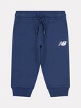 New Balance Kids' Cotton Relaxed Drawstring Joggers, Navy
