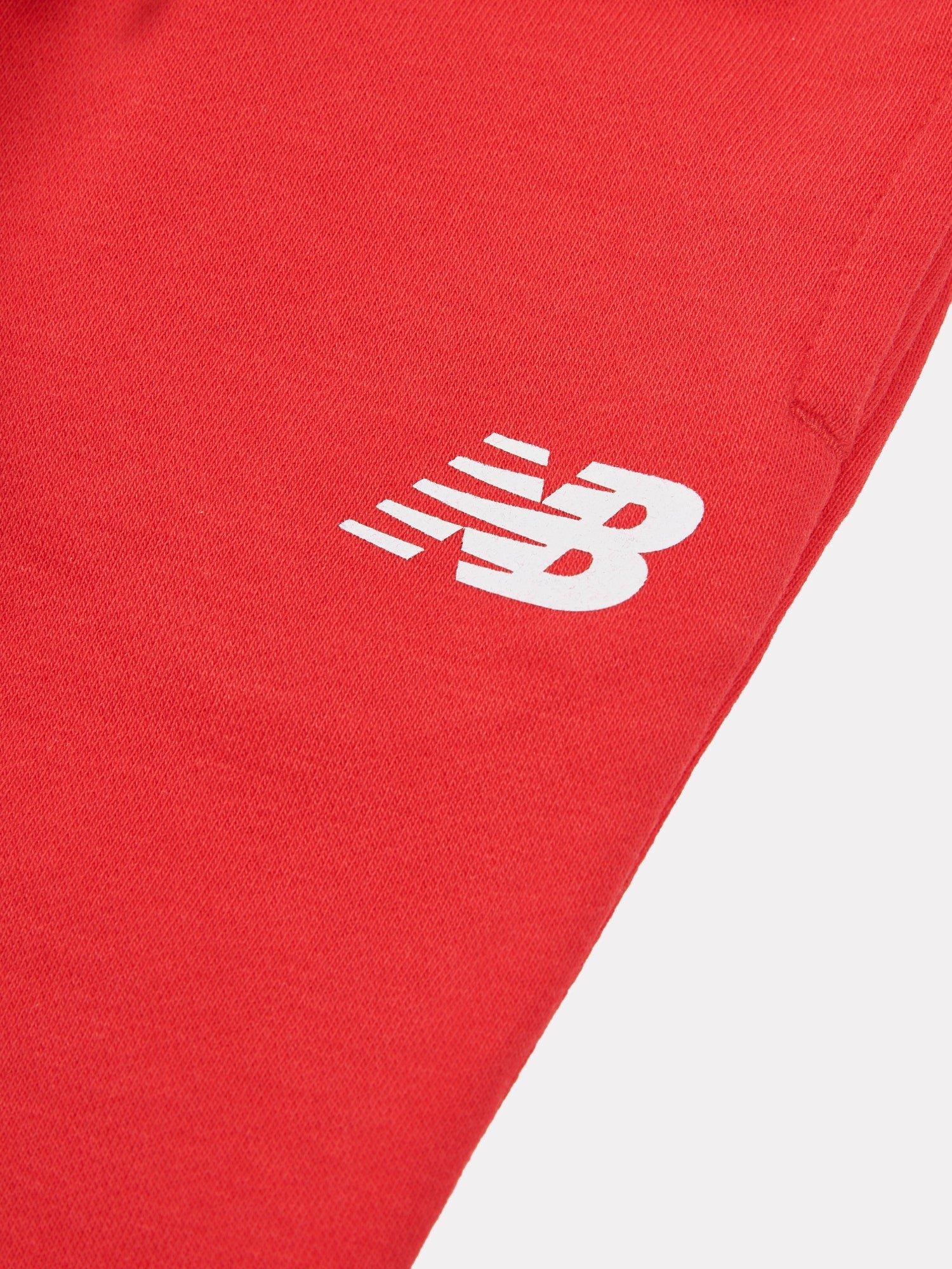 Product image 3 of 3, which shows New Balance Kids' Cotton Relaxed Drawstring Joggers, True Red, 12 months
