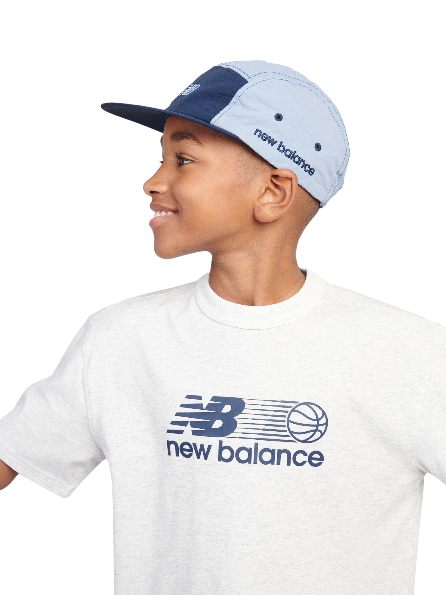 Product image 3 of 7, which shows New Balance Kids' 5-Panel Cap, Dusk Shower