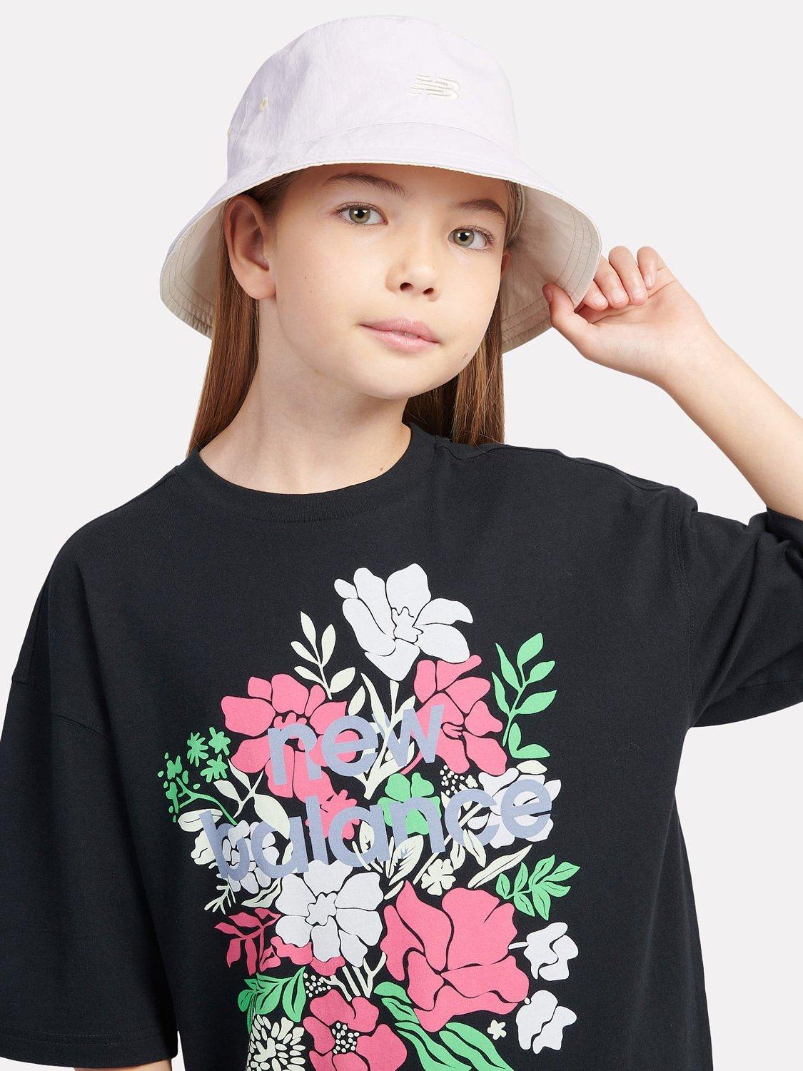Product image 10 of 10, which shows New Balance Kids' Reversible Bucket Hat, Bright Lavender