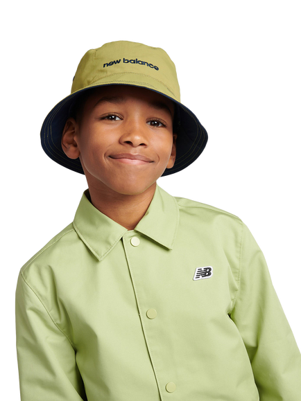 New Balance Kids' Reversible Bucket Hat, Nb Navy - view 2, Nb Navy