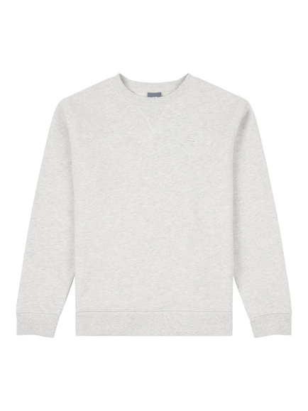New Balance Kids' Cotton Logo Sweatshirt, Ash Heather, Ash Heather