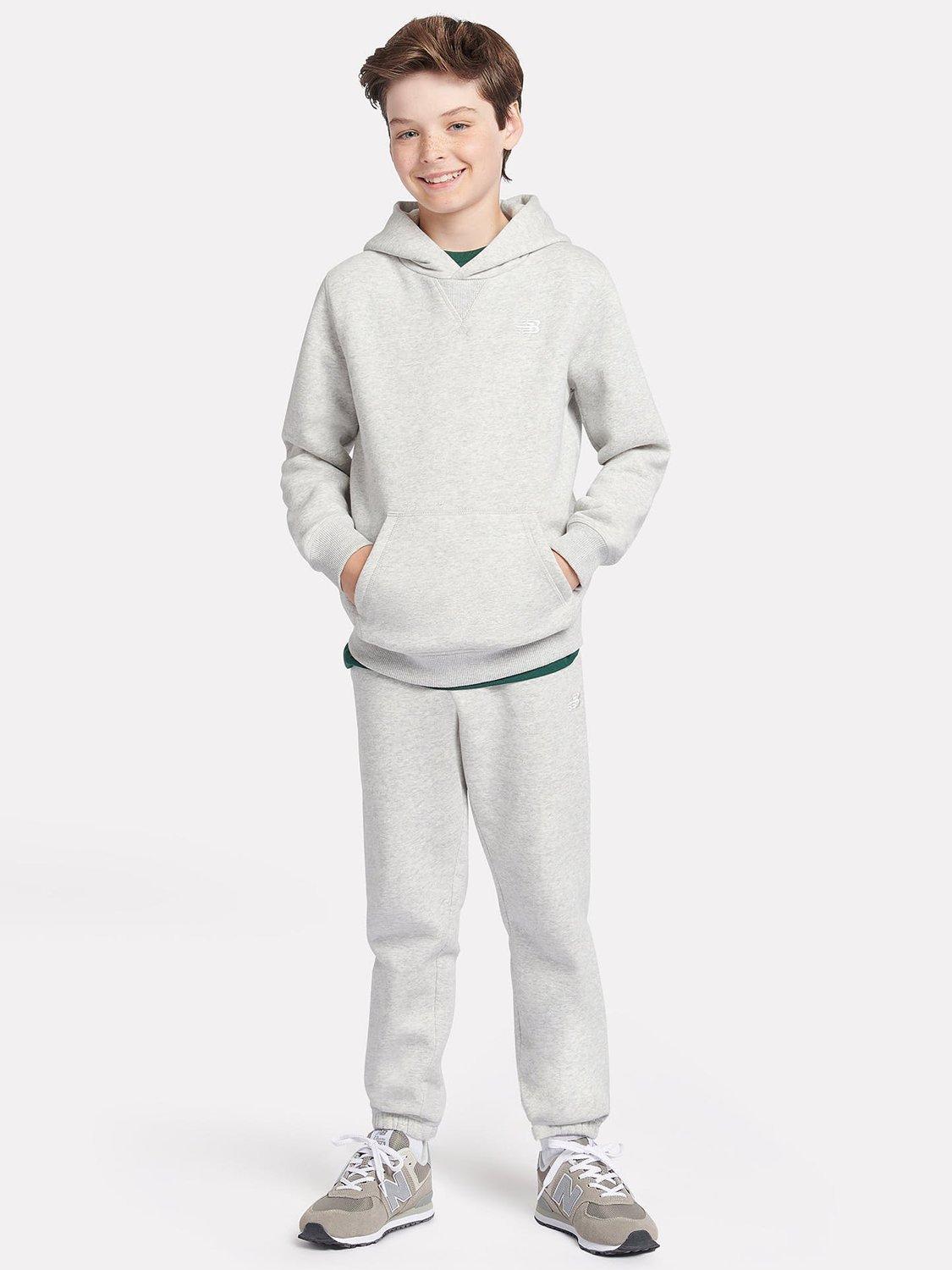 Product image 5 of 7, which shows New Balance Kids' Cotton Relaxed Hoodie, Ash Heather, 7-8 years