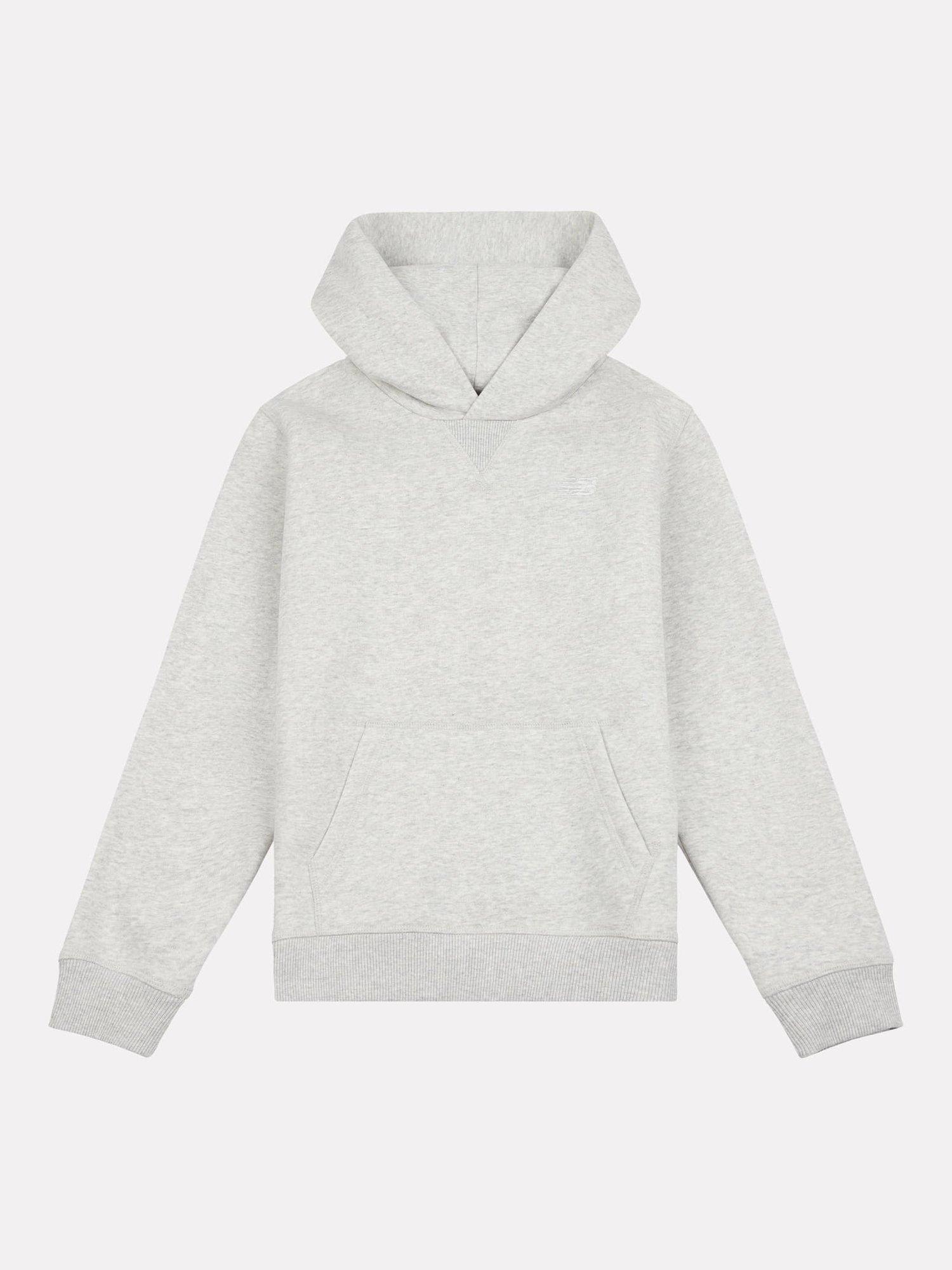 Product image 6 of 7, which shows New Balance Kids' Cotton Relaxed Hoodie, Ash Heather, 7-8 years